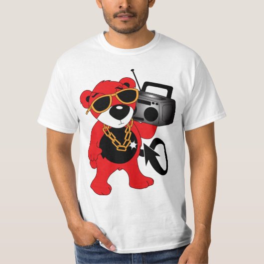 T-shirt Boombox Teddy! (Devant)