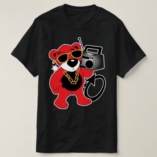 T-shirt Boombox Teddy! (Design devant)