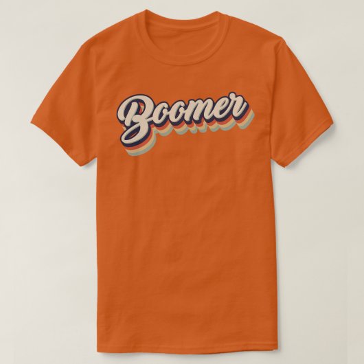 T-shirt Boomer Vintage rétro (Design devant)