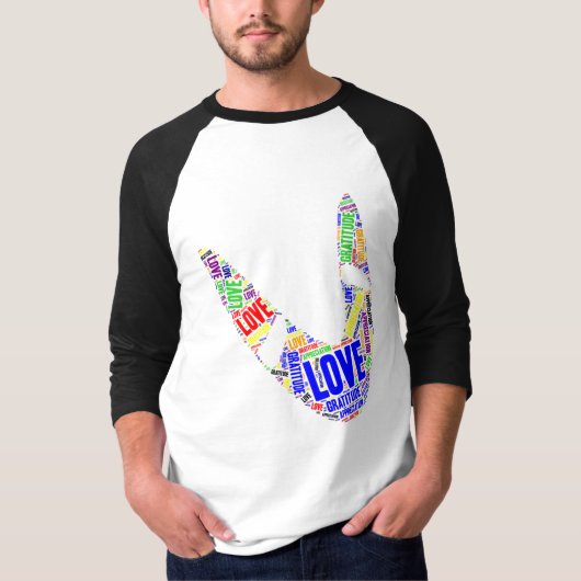 T-shirt Boomerang Basic Love Gratitude Appréciation (Devant)