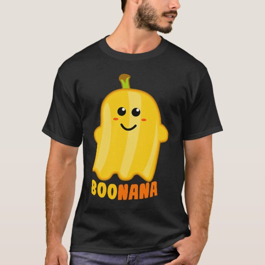 T-shirt Boonana Banana Ghost Funny Scary Cute Halloween Co (Devant)