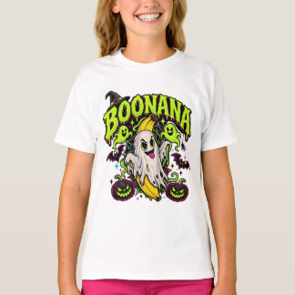 T-shirt BOONANA Banane Hantée Drôle Halloween Fantôme