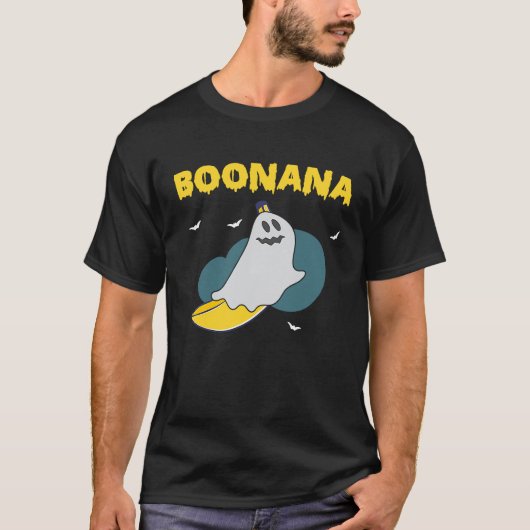 T-shirt Boonana Scary Halloween Ghost Banana Costume (Devant)