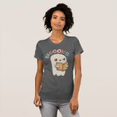 T-shirt Boooks - Cute ghost reading a book (Devant entier)