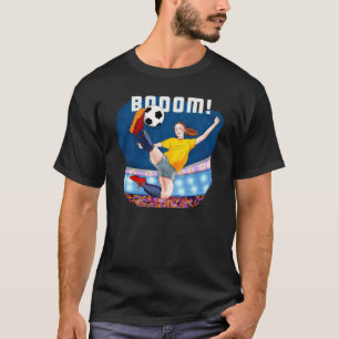 T-shirt Booom Football Professionnel Frappe la Balle Créa