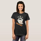T-shirt Booooks Cute Ghost Reading Library Books Halloween (Devant entier)