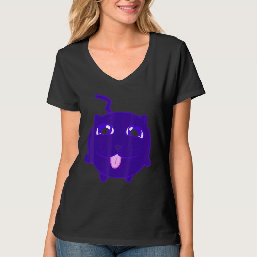 T-shirt Boop The Blue Kitty (Devant)