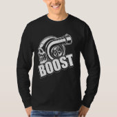 T-shirt Boost For Car Tuning Tee Real Mechanic 1 (Devant)