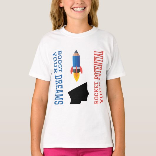 T-shirt Booster de rêve et Rocket potentielle (Devant)