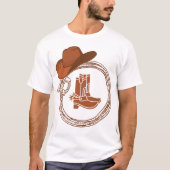 T-shirt Boot Boho Cowboy Ouest (Devant)