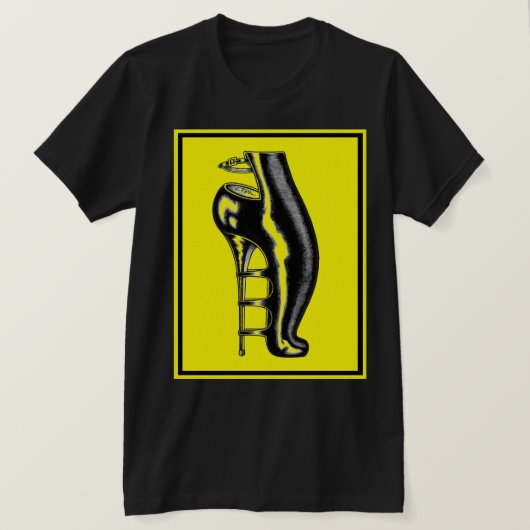 T-shirt Boot en caoutchouc Bizarre (Design devant)