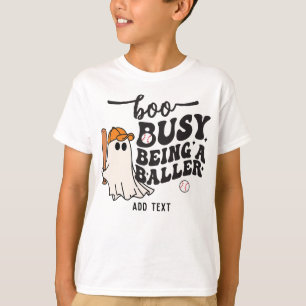 T-shirt BOOT Ghost Funny Softball Baller Kids Baseball