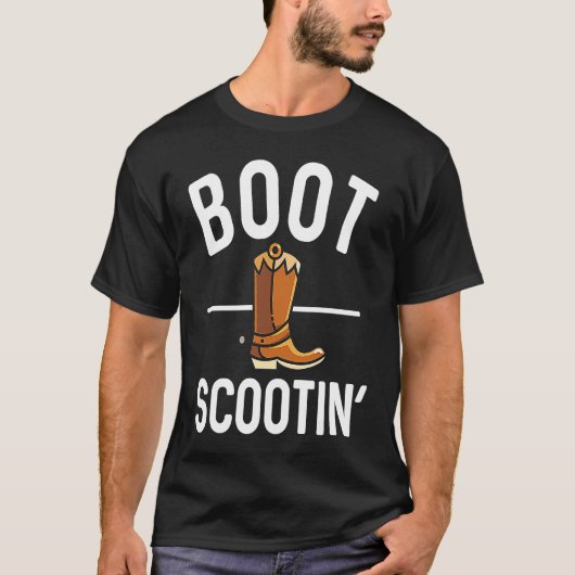 T-shirt Boot Scootin' Country Music Yeehaw (Devant)