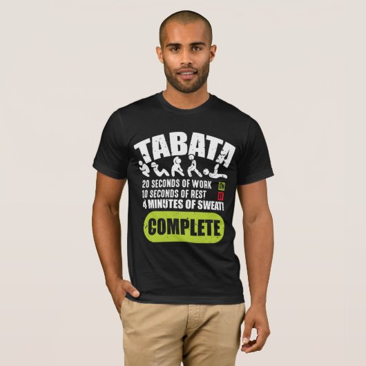 T-shirt Bootcamp Cardio de sport de Tabata (Devant entier)