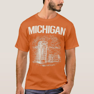 T-shirt Booth téléphonique vintage Michigan