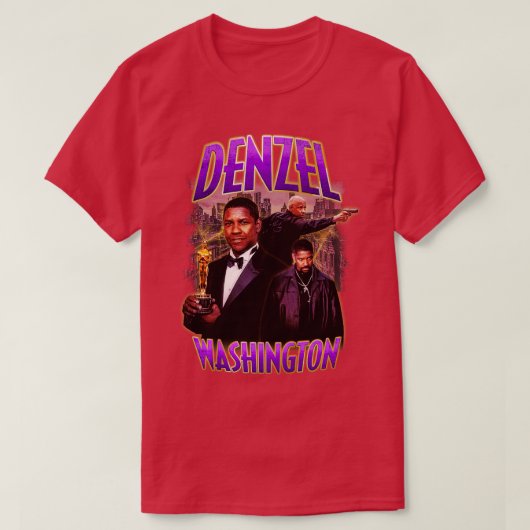 T-shirt Bootleg Denzel Washington (Design devant)