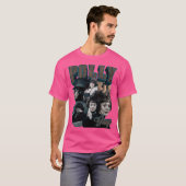 T-shirt Bootleg Retro Polly Grey (Devant entier)