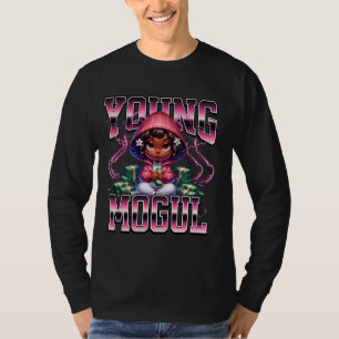 T-shirt Bootleg style jeune mogul Africain Américain fille