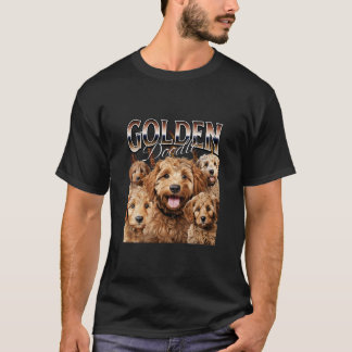T-shirt Bootleg Style Rap Tee Goldendoodle Chien Design Lo