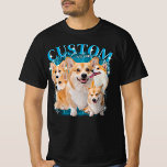T-shirt Bootleg Vintage Pet Dogs Cat Funny Animal 1BK2<br><div class="desc">Custom Bootleg Rap 90s Vintage, Pet Dog Cat, Funny Animal. Personalize with your pet's photo, name, or a heartfelt message to celebrate your furry friend. These vintage inspired designs blend nostalgia and creativity, showcasing your pet's photo in a retro 90s style aesthetic. Make it truly one of a kind by...</div>