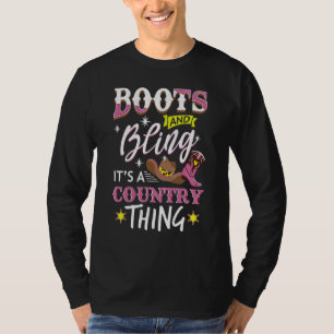 T-shirt Boots And It's A Country Thing Cowgirl for Women