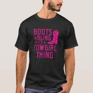 T-shirt Boots & Bling C'est une affaire de cowgirl