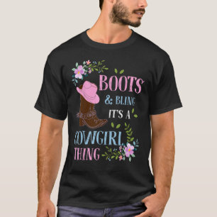 T-shirt Boots Bling c'est une chose de Cowgirl Mignon Amou