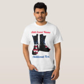 T-shirt Boots de combat américains (Devant entier)