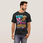 T-shirt Boots Or Bows Godfather Loves You Gender Reveal Fa (Devant entier)
