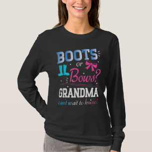 T-shirt Boots or Bows Grand-mère ne peut pas attendre de s