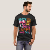T-shirt Boots Or Bows Pappy Loves You Gender Reveal Party  (Devant entier)