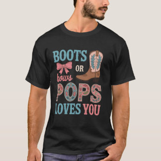 T-shirt Boots ou arcs Pops aime vous révélation du sexe Co