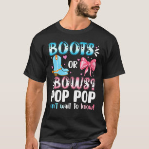 T-shirt Boots Ou Bows Pop Pop Genre Reveillez Baby shower 
