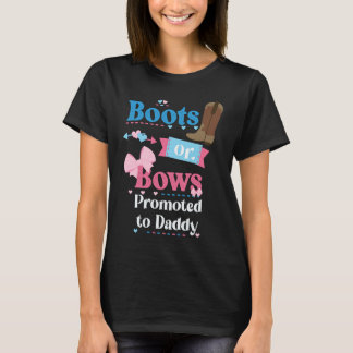 T-shirt Boots Ou Bows Promus À Papa Genre Reveal Part