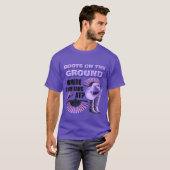 T-SHIRT BOOTS SUR LE SOL (PURP) (Devant entier)