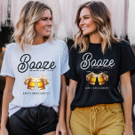 T-shirt Booze Before I Do's Bachelor Bachelorette Party<br><div class="desc">Booze avant le bachelor / chemise de la fête de bachelorette I do pour demoiselles d'honneur / groomsman. Personnalisez-le avec les détails de votre événement.</div>