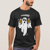 T-shirt Booze Boo Ghost Drinking Beer Costume Easy Hallowe (Devant)