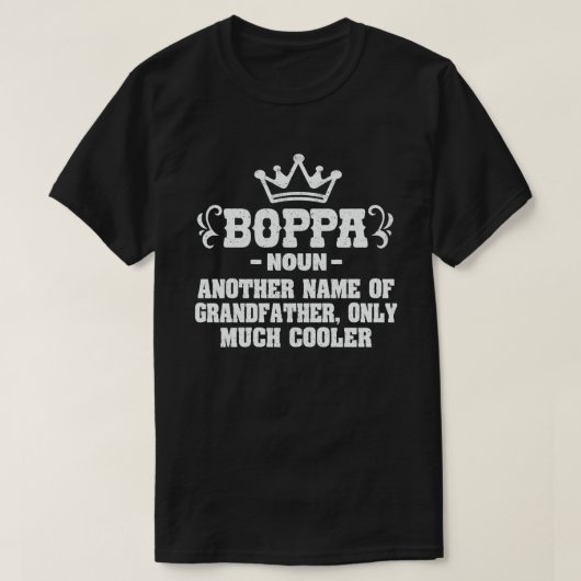 T-shirt Boppa Définition Drôle Signification Cool Grandpa (Design devant)