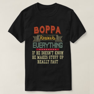 T-shirt Boppa Sait Tout Ce Qui Est Amusant Grand-Père Cad