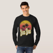 T-shirt Bora Bora Beach Retro Sunset (Devant entier)