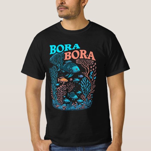 T-shirt Bora Bora Coral Reef (Devant)
