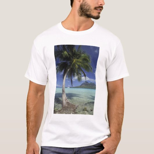 T-shirt Bora Bora, Polynésie française Mt Otemanu vu (Devant)