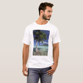 T-shirt Bora Bora, Polynésie française Mt Otemanu vu (Devant entier)