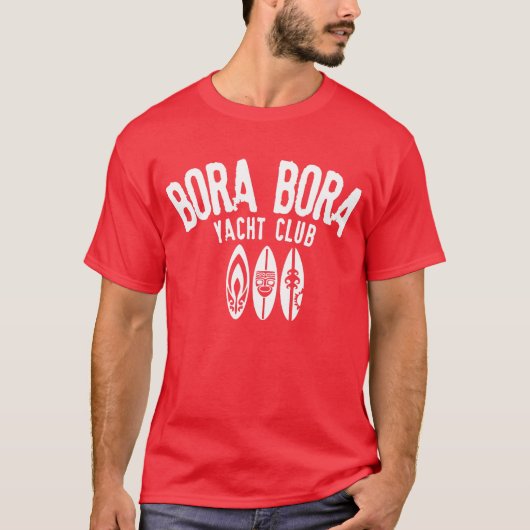 T-shirt Bora Bora yacht club (Devant)