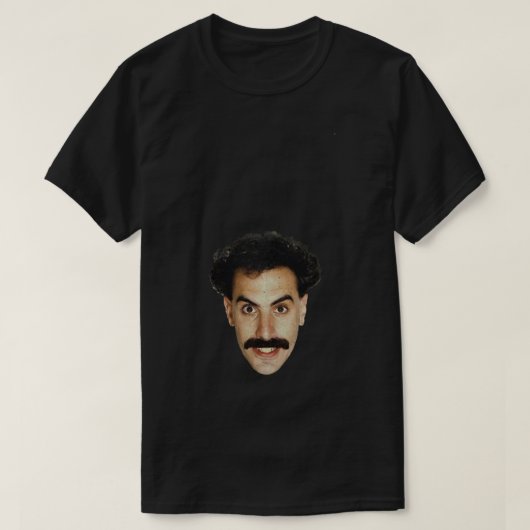 T-shirt Borat - Sticker à tête (Design devant)