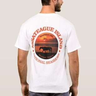 T-shirt Bord de la mer de ressortissant d'île d'Assateagu