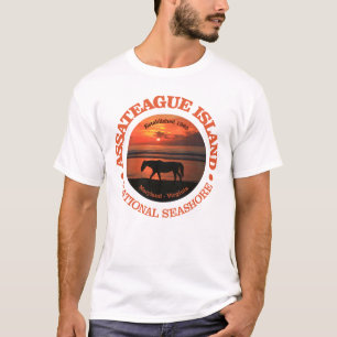 T-shirt Bord de la mer de ressortissant d'île d'Assateagu