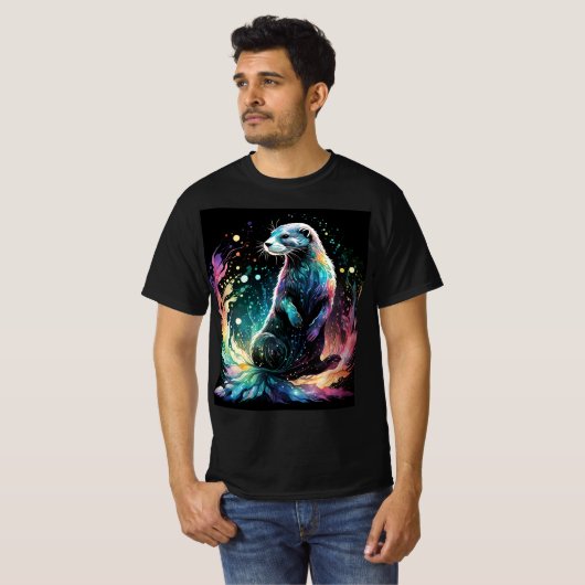 T-shirt Bord Spectrum : Les Otter Glow (Devant entier)