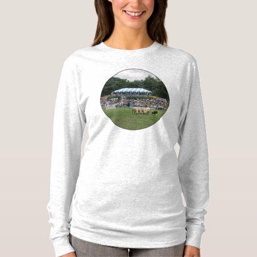 T-shirt Border Collie au travail (Devant)