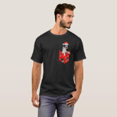 T-shirt Border Collie Christmas Pocket for Border Collie (Devant entier)